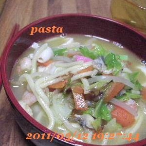 スープが美味しい♪自分で作るちゃんぽん★麺料理